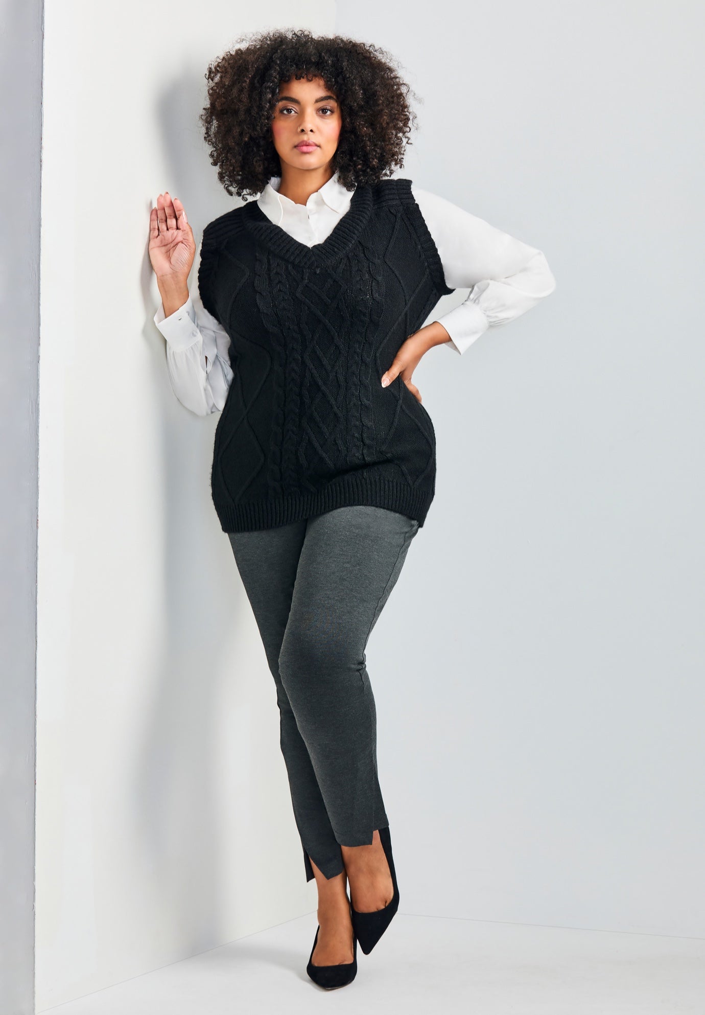 Eva Split Detail Ponte Pant image number 3