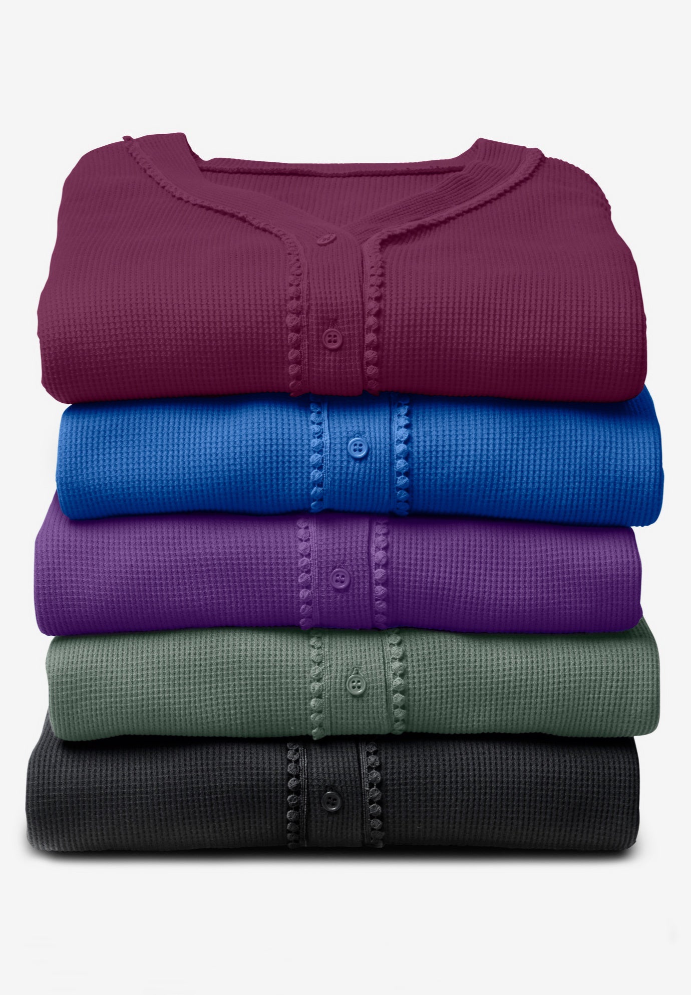 Thermal Button-Front Tunic image number 3