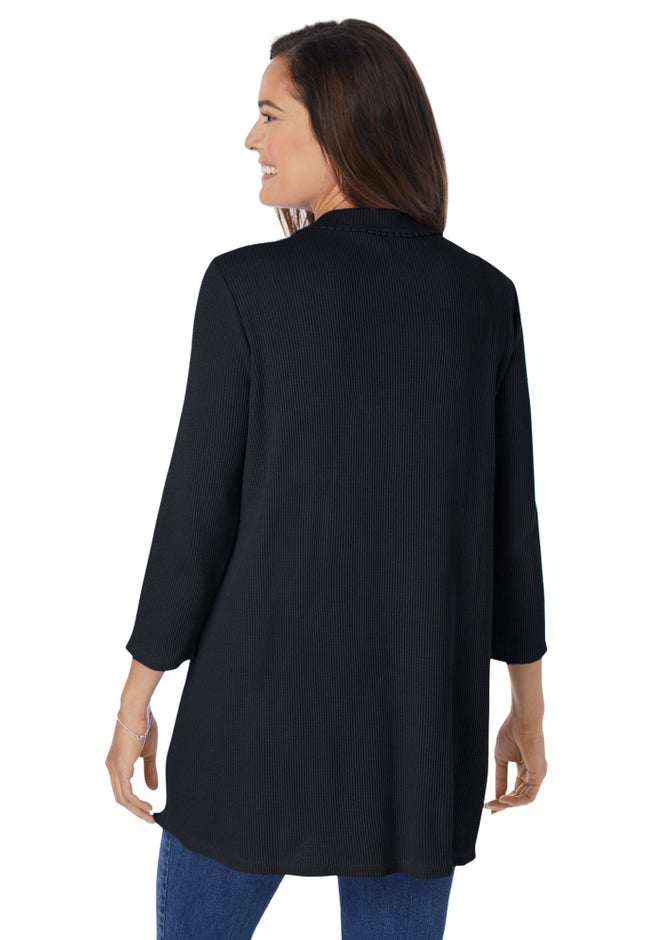 Thermal Button-Front Tunic image number 1
