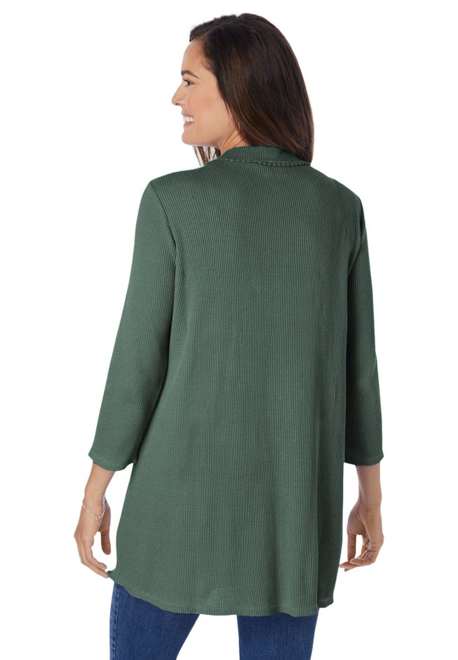 Thermal Button-Front Tunic image number 1