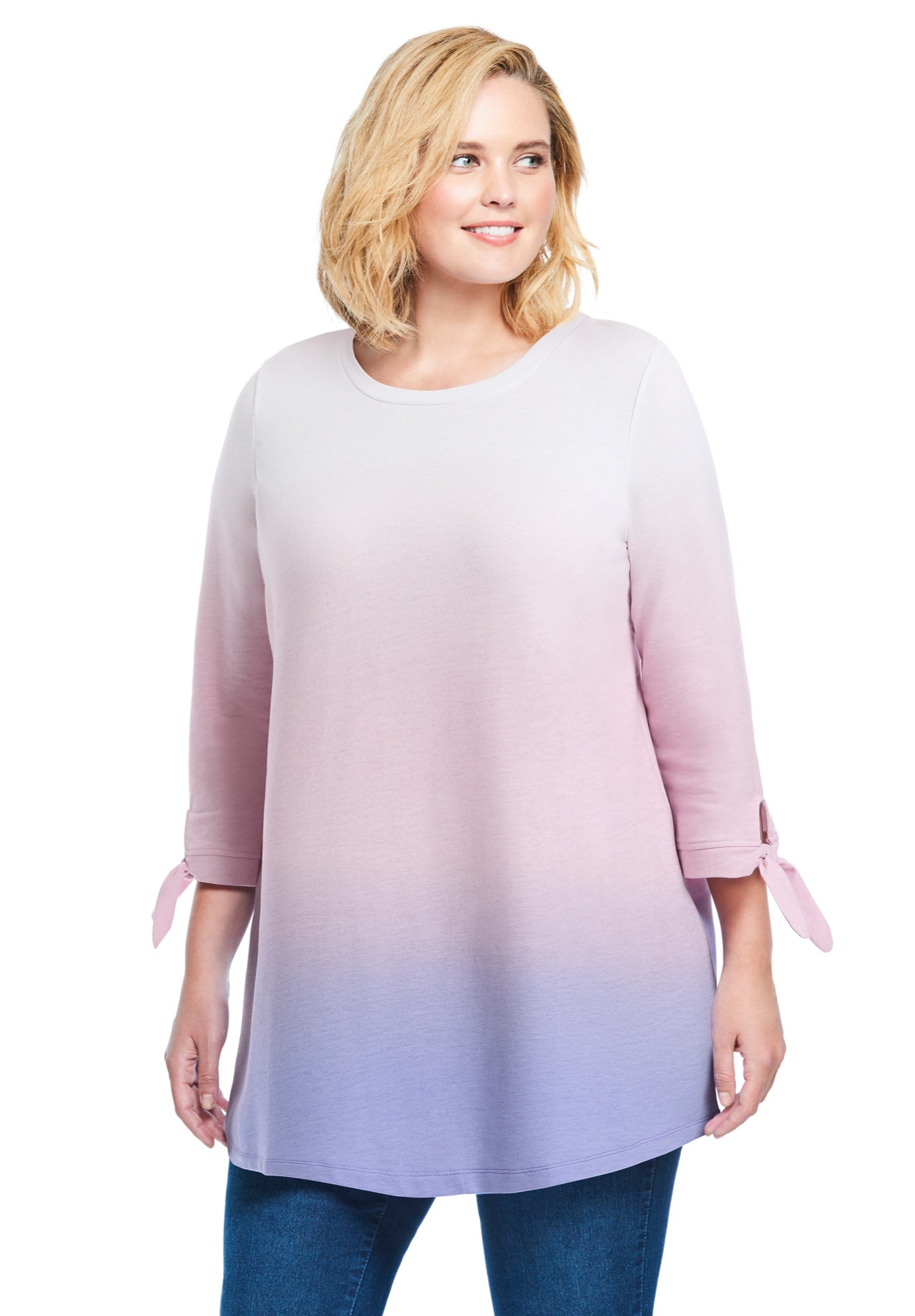 French Terry Tie-Sleeve Sweatshirt image number 0