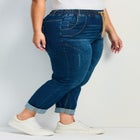 Taliah Denim Jogger image number null
