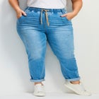 Taliah Denim Jogger image number null