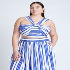 Split Strap Crop Top image number null