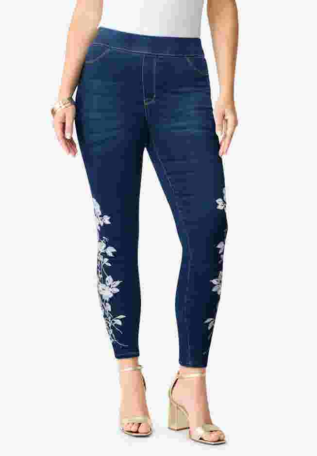 Plus Size 360° Stretch Jegging image number 2