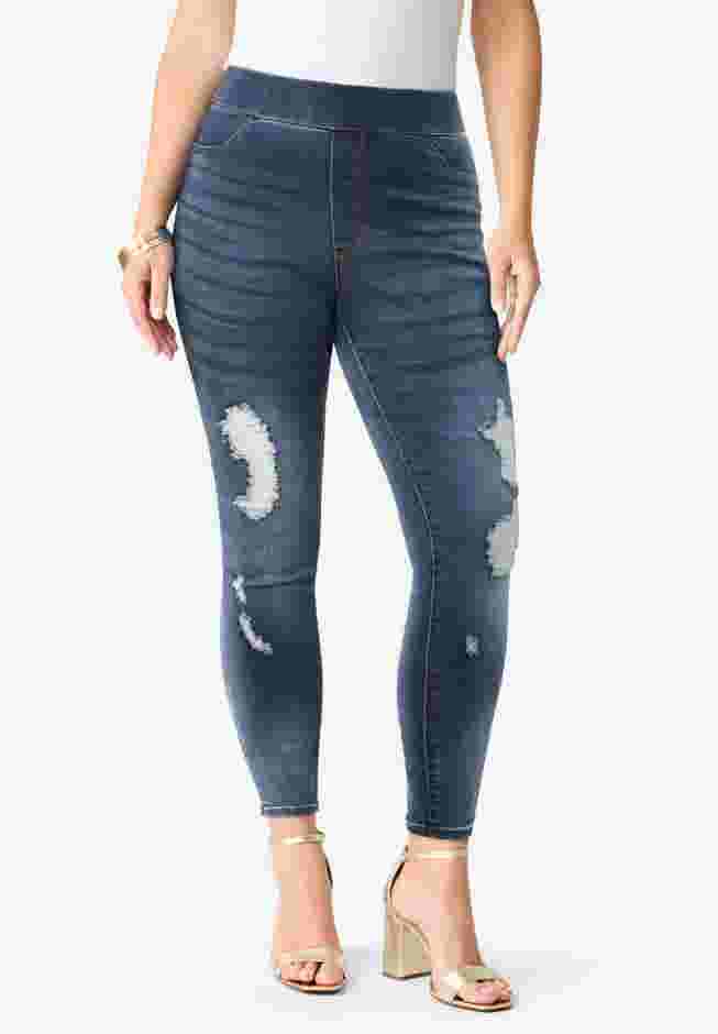Plus Size 360° Stretch Jegging image number 2