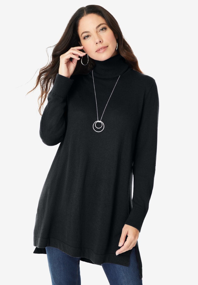 Plus Size CashMORE Turtleneck Sweater image number 0