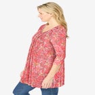 V-Neck Pintucked Tunic image number null