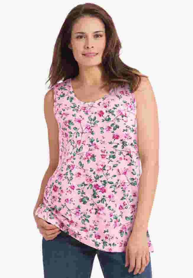 Perfect Printed Scoopneck Tank image number 5