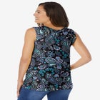 Perfect Printed Scoopneck Tank image number null