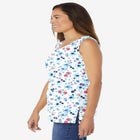 Perfect Printed Scoopneck Tank image number null