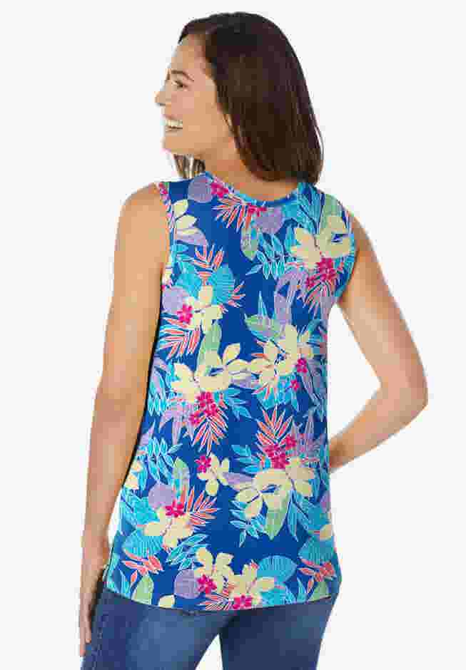 Perfect Printed Scoopneck Tank image number 1