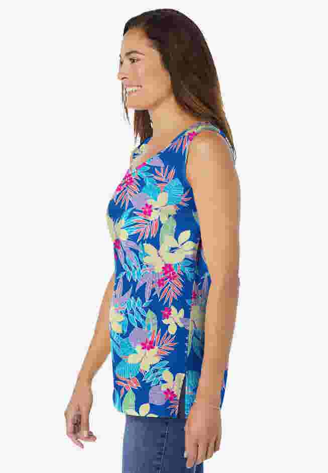Perfect Printed Scoopneck Tank image number 2