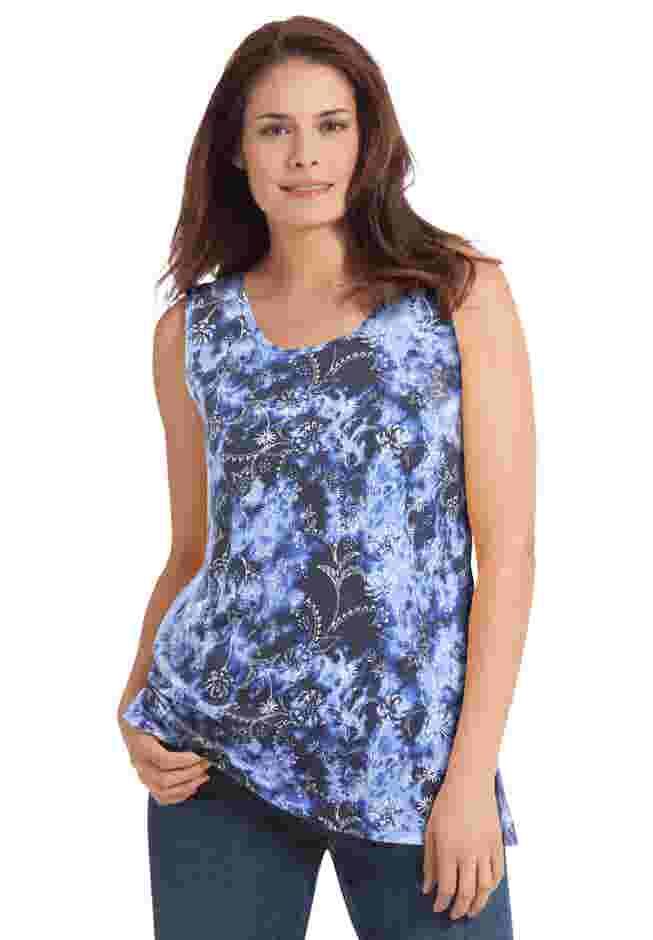 Perfect Printed Scoopneck Tank image number 0