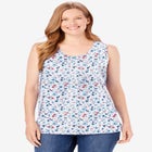 Perfect Printed Scoopneck Tank image number null