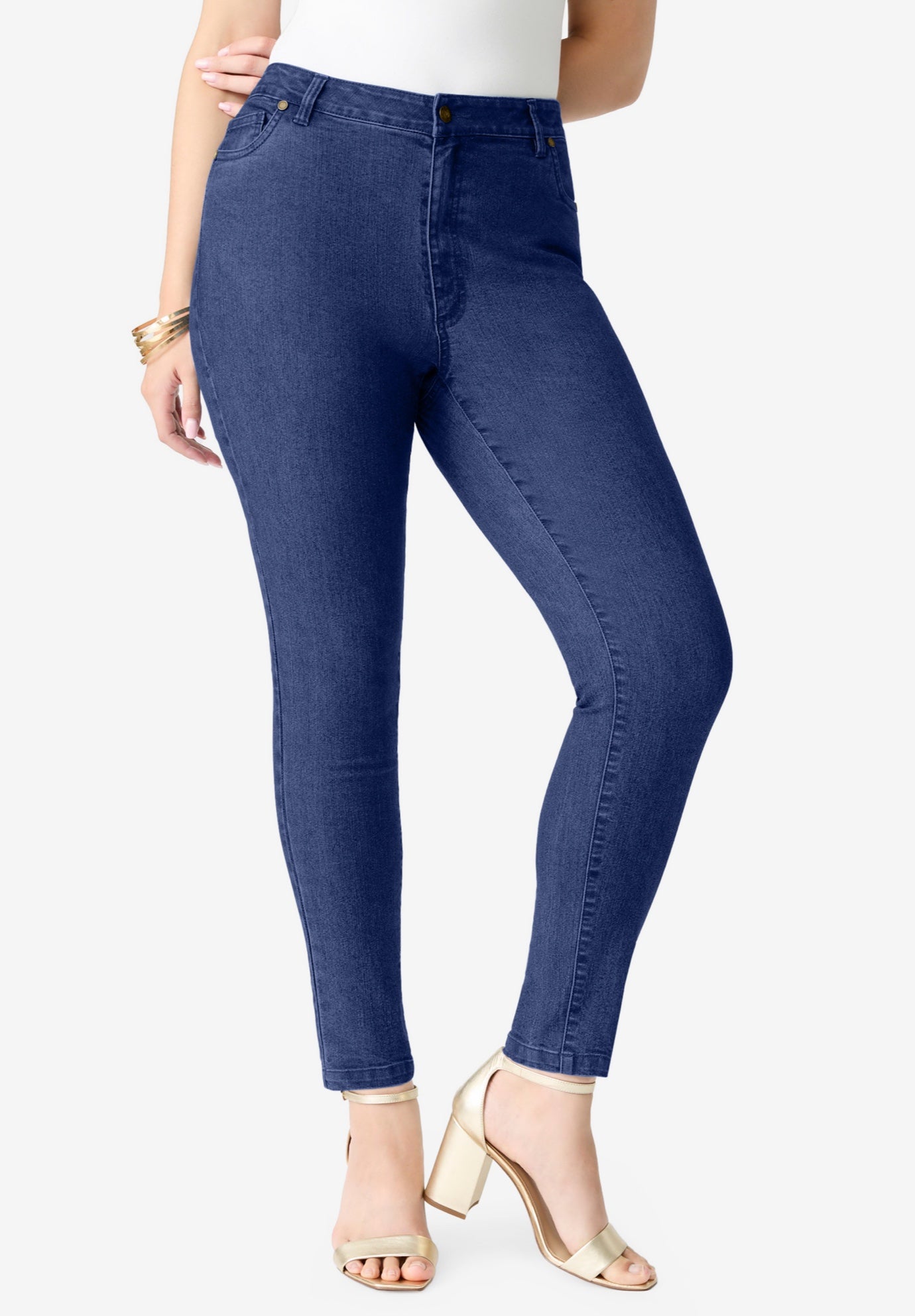 Plus Size Classic Stretch Slim Jean image number 0