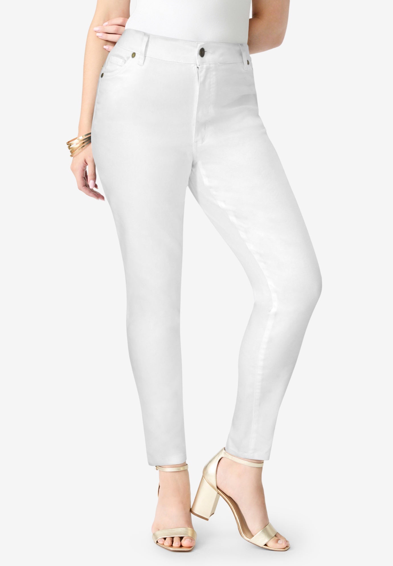 Plus Size Classic Stretch Slim Jean image number 0