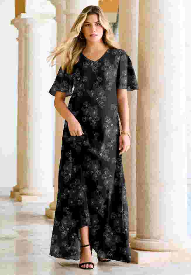 Flutter Sleeve Crinkle Dress image number 0