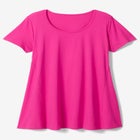 Plus Size Cotton Ultimate Scoopneck Swing Tunic image number null