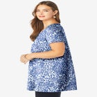 Plus Size Cotton Ultimate Scoopneck Swing Tunic image number null