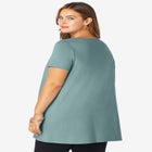 Plus Size Cotton Ultimate Scoopneck Swing Tunic image number null
