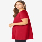 Plus Size Cotton Ultimate Scoopneck Swing Tunic image number null