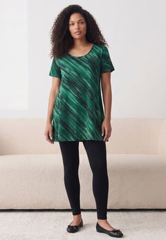 Plus Size Cotton Ultimate Scoopneck Swing Tunic
