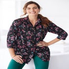 No Iron Three-Quarter Sleeve Peachskin Shirt image number null