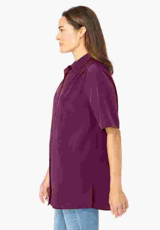 No Iron Short Sleeve Peachskin Shirt image number 2