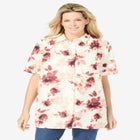 No Iron Short Sleeve Peachskin Shirt image number null