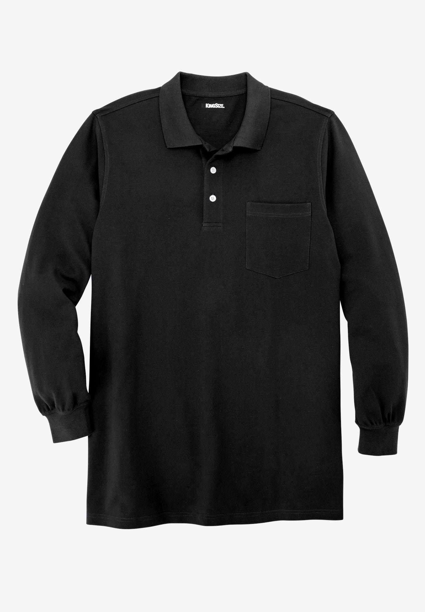 Longer-Length Long Sleeve Shrink-Less™ Cotton Polo image number 0