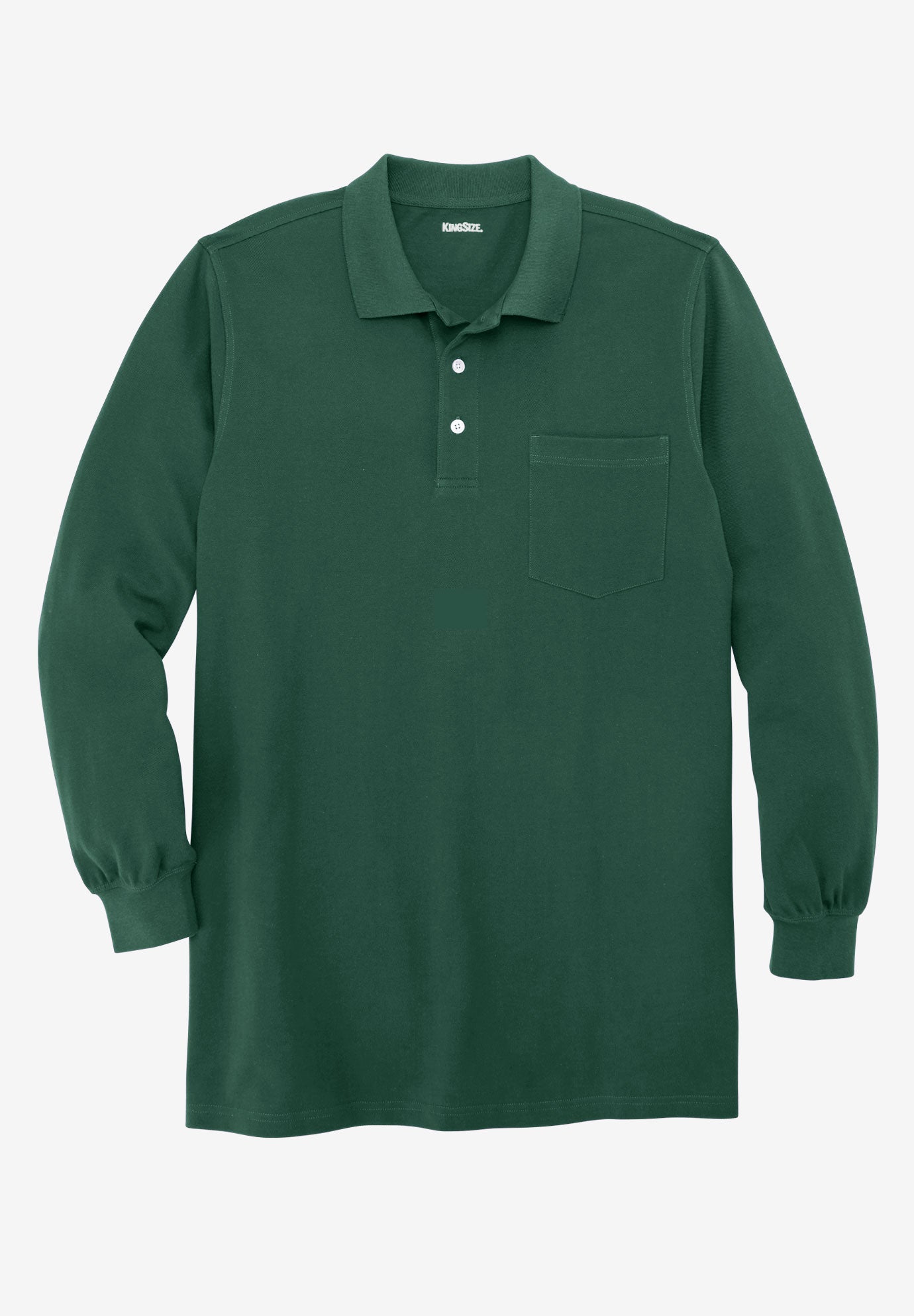 Longer-Length Long Sleeve Shrink-Less&trade; Cotton Polo image number 0