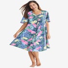 Short Sweeping Printed Lounger image number null