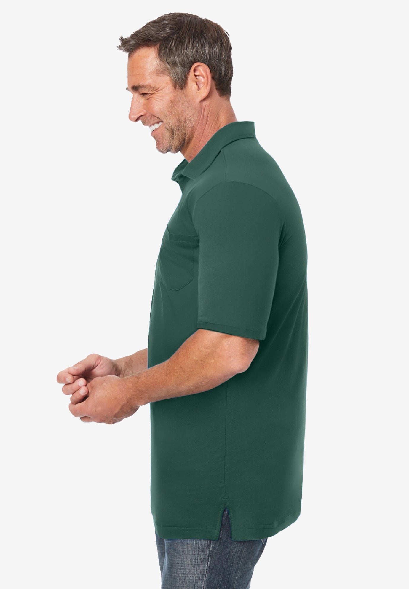 Shrink-Less&trade; Lightweight Polo image number 2