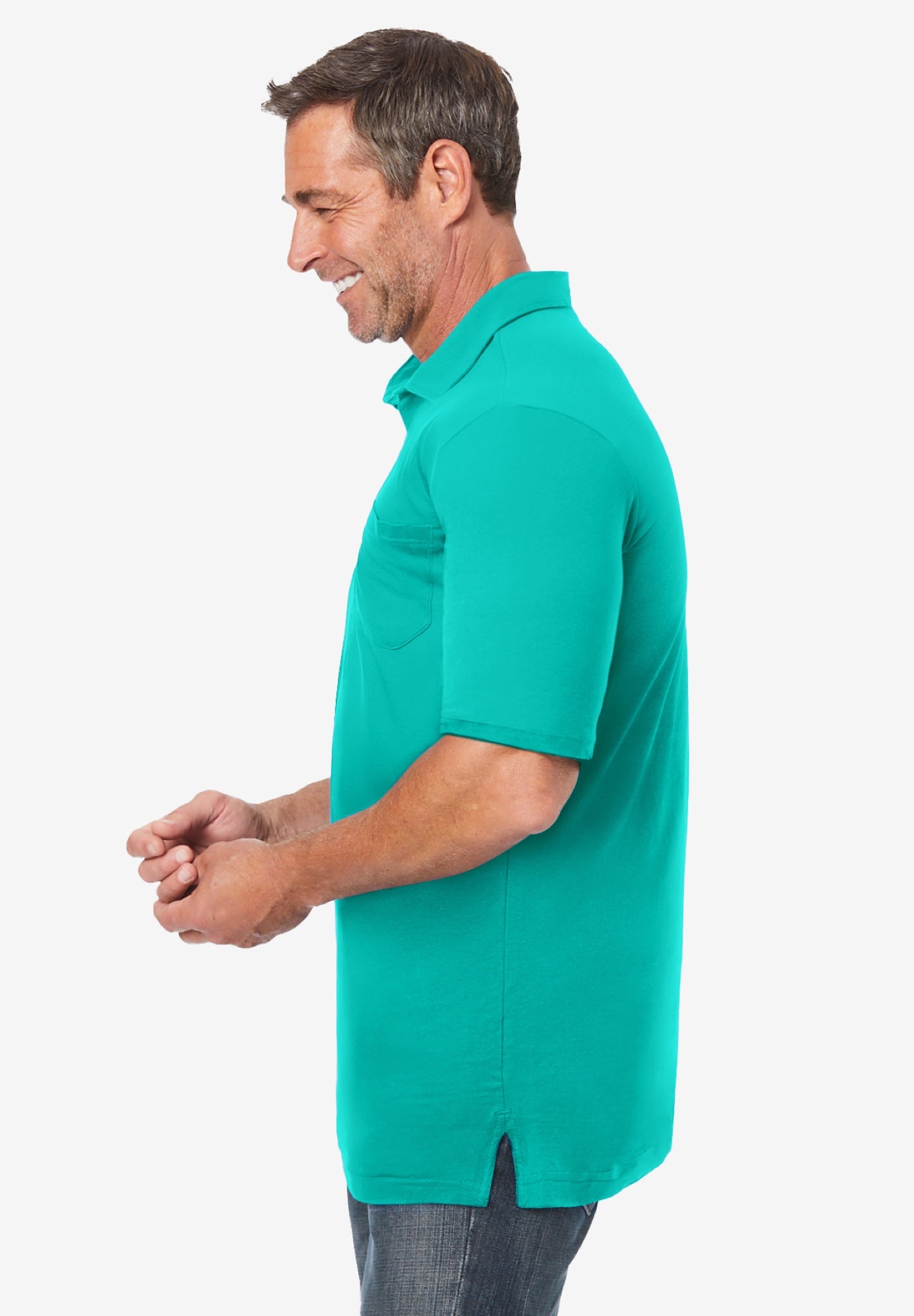 Shrink-Less&trade; Lightweight Polo image number 2