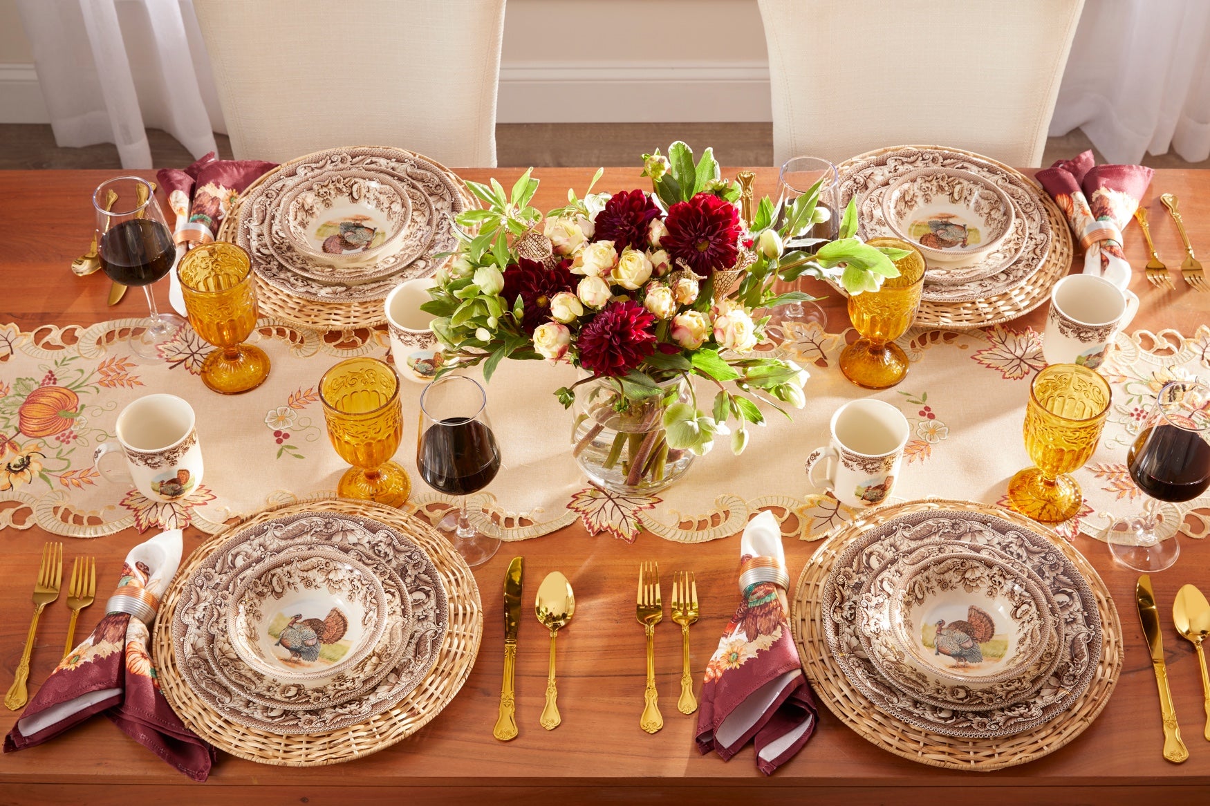 16-Piece Haydon Turkey Dinnerware image number 1
