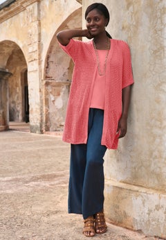 Crochet Long Cardigan