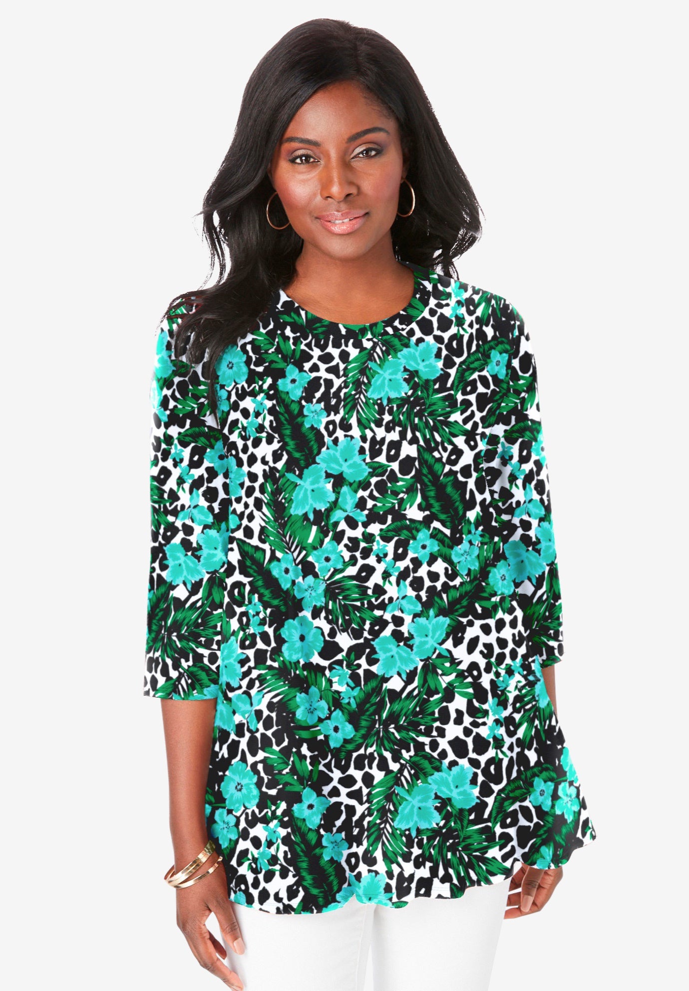 Stretch Knit Swing Tunic image number 0