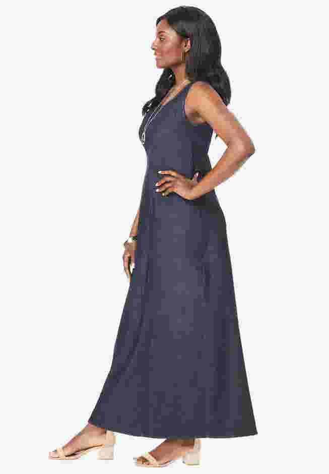 Denim Maxi Dress image number 3