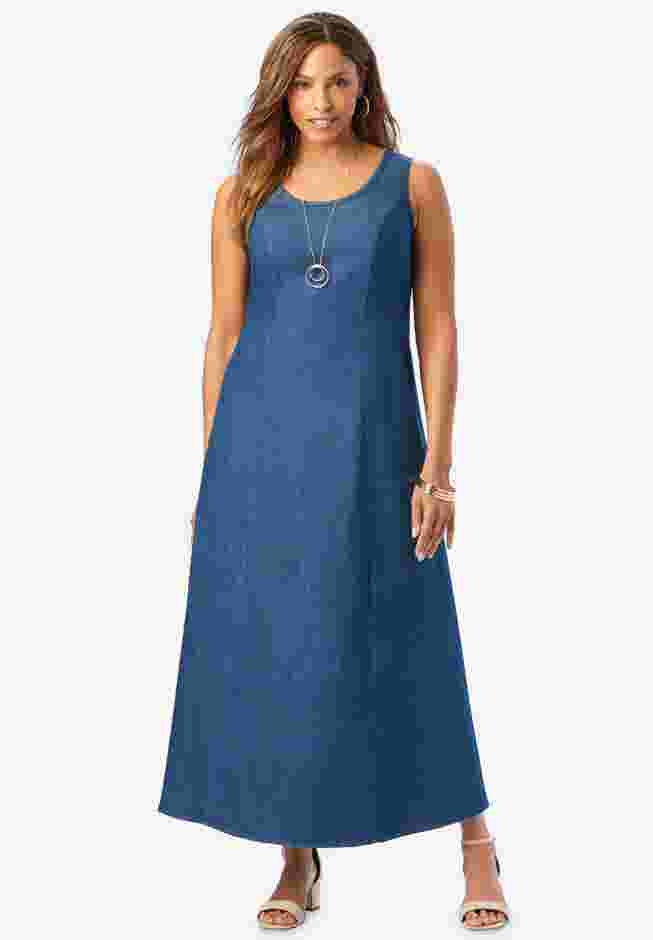 Denim Maxi Dress image number 0