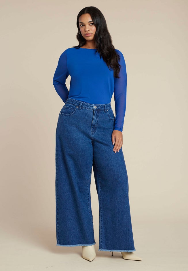 Sheer Sleeve Tee image number 2