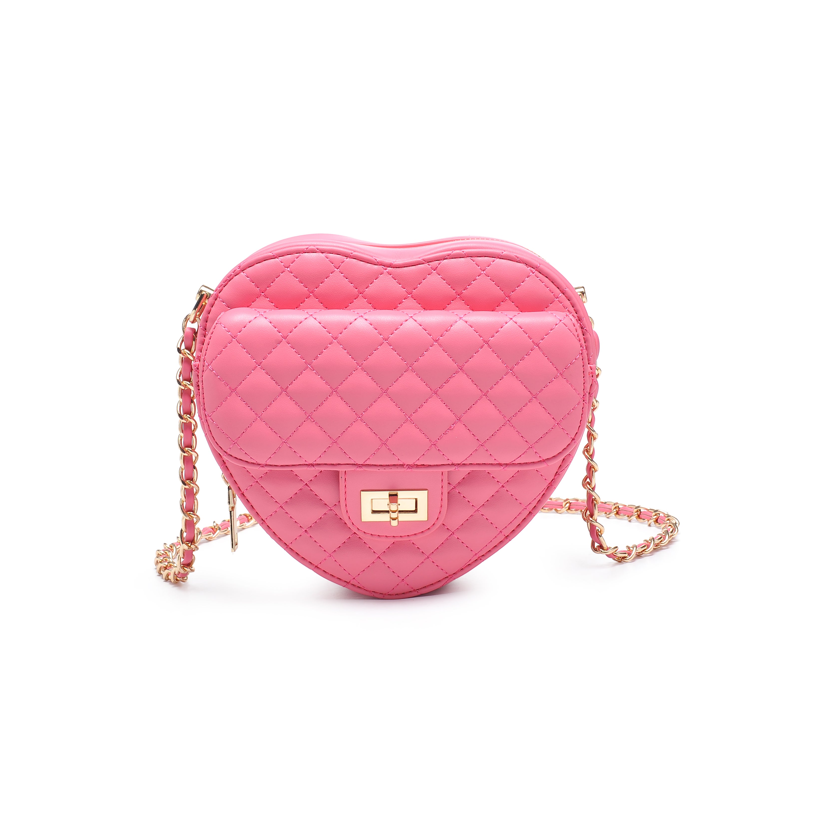 Quilted Heart Crossbody Bag image number 0