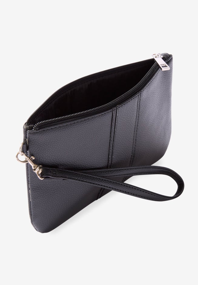 Faux Leather Wristlet image number 1