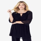 Pleated Keyhole Tunic image number null