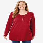 Perfect Long-Sleeve Henley Tee image number 0