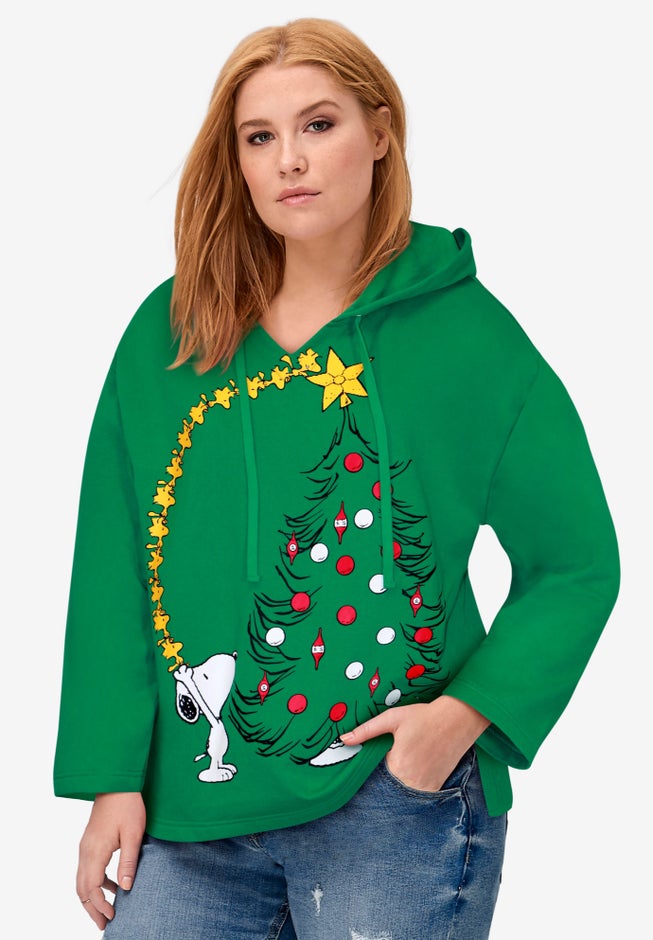 Peanuts Snoopy Christmas Hooded Sweatshirt image number null