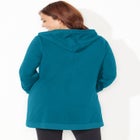 Cloud Knit French Terry Zip-Front Hoodie image number null