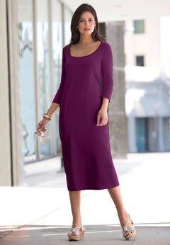 Stretch Cotton T-Shirt Dress