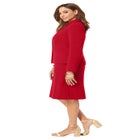 2-Piece Stretch Crepe Single-Breasted Jacket Dress image number null