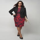 Stretch Crepe Single-Breasted Jacket Dress image number null